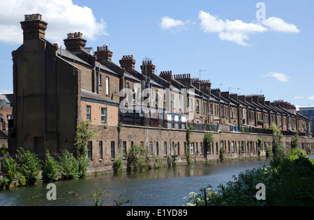 Grand Union Canal along Harrow Rd - London UK Stock Photo
