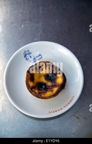 Pastel de Nata - Portuguese Custard tart Stock Photo