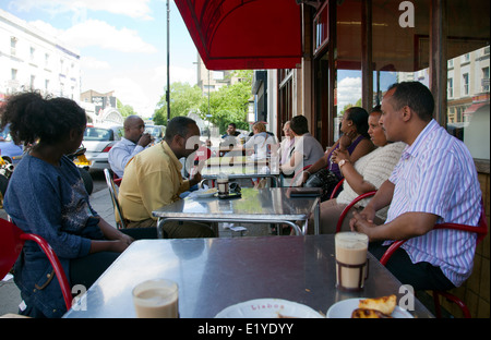 Lisboa Patisserie on Golborne Rd in London W10 - UK Stock Photo