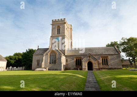 St Marys Church, Burton Bradstock village, Dorset England UK Stock Photo