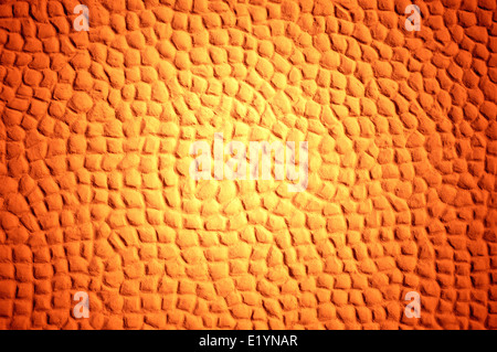 Wallpaper of decorative orange / yellow stucco Stock Photo
