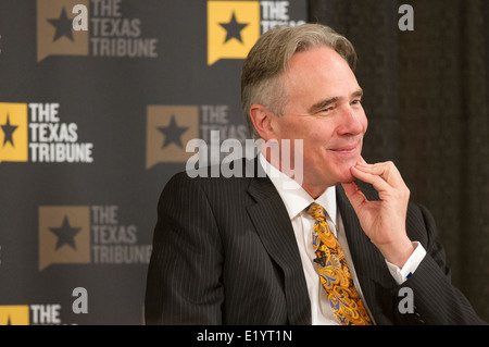 New University of Texas-Austin Athletic Director Steve Patterson talks about leading the program at a flagship state university Stock Photo