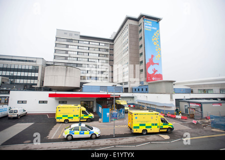 The Accident and Emergency department of Cardiff's Heath Hospital. Stock Photo