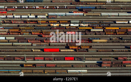 Aerial view, Hagen-Vorhalle station, marshalling yard, Vorhalle, Hagen, North Rhine-Westphalia, Germany Stock Photo