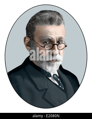 Paul Ehrlich; 1854 1915; German Bacteriologist; Illustration Stock Photo