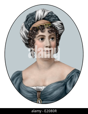 Madame de Stael; 1766 1817; French Writer; Illustration Stock Photo