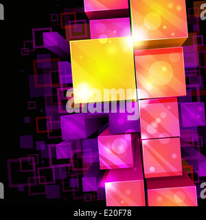3d bright abstract background Stock Photo