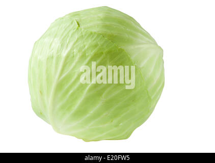 Head of cabbage isolated Stock Photo