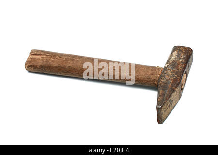 Old and rusty hammer Stock Photo