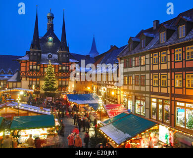 Christmas Market in Wernigerode Stock Photo - Alamy