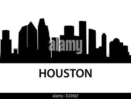 Skyline of Houston, as seen from the roof of the 41-story Marathon Oil  Tower, headquarters building of the Marathon Oil Corporation, located  several miles west of downtown Houston, Texas