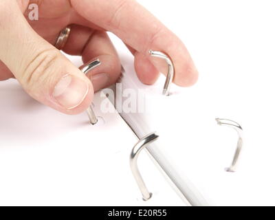 Ring folder Stock Photo