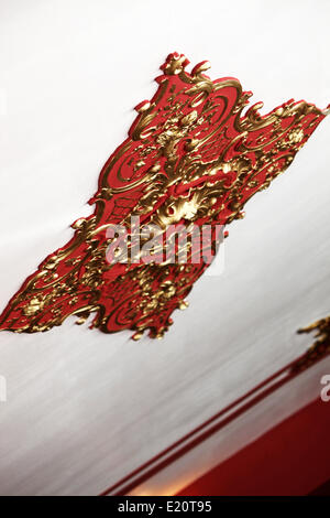 antique ceiling with stucco Stock Photo