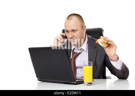 The surprised businessman Stock Photo