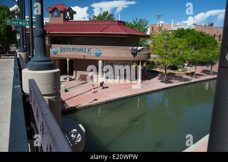 Pueblo, Colorado - The Historic Arkansas Riverwalk of Pueblo. Stock Photo