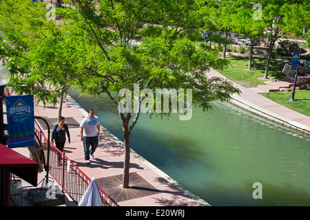 Pueblo, Colorado - The Historic Arkansas Riverwalk of Pueblo. Stock Photo