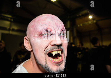 Man attends Comicon dressed as a vampire from Buffy The Vampire Slayer Stock Photo