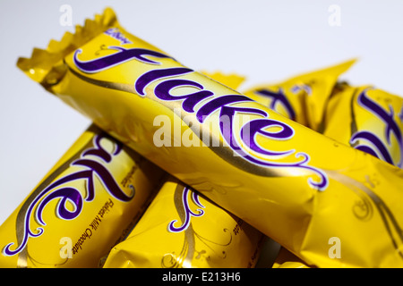 Close up of Cadburys Flake bars Stock Photo