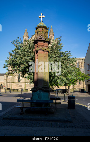 Hexham Market Cross Stock Photo