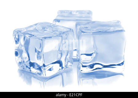 Three ice cubes in stack Stock Photo - Alamy