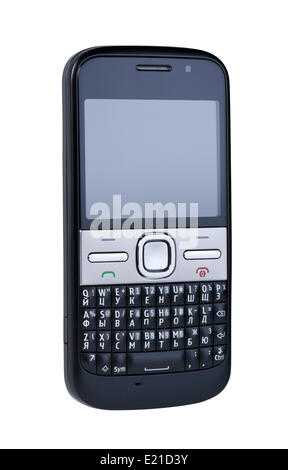 Mobile phone isolated on white background. Stock Photo