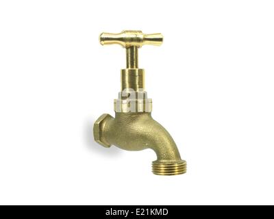 A tap isolated against a white background Stock Photo