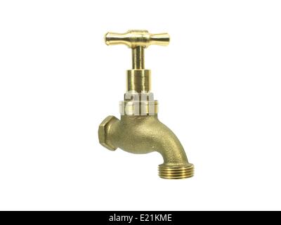 A tap isolated against a white background Stock Photo