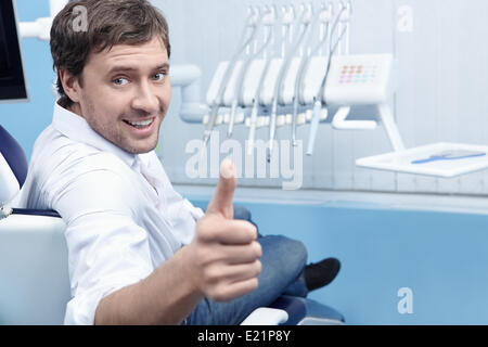A patient in a dental clinic Stock Photo