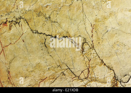 Yellow rough stone texture Stock Photo