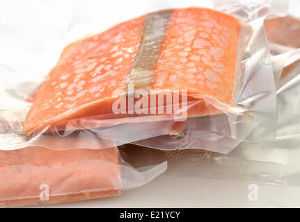 frozen salmon fillets