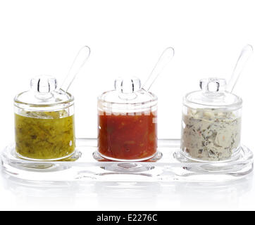 Various Dips Stock Photo