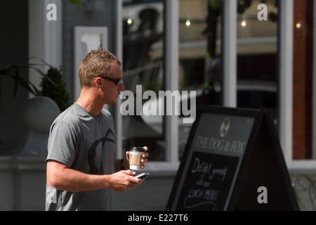 Wimbledon London UK. 12th June 2014. Australian tennis player Lleyton Hewitt wearing sunglasses out and about in Wimbledon Credit:  amer ghazzal/Alamy Live News Stock Photo