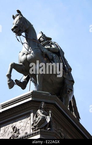 Equestrian statue of Frederick the Great, Berlin. Stock Photo