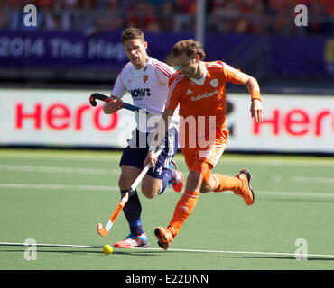 The Hague, Holland. 13th June, 2014. Rogier Hofman - Netherlands 1 versus 0 England - Men's - Rabobank Hockey World Cup 2014 Credit:  Action Plus Sports/Alamy Live News Stock Photo