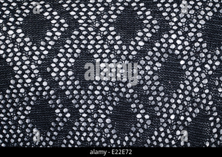 Full frame take of a piece of black knitware Stock Photo