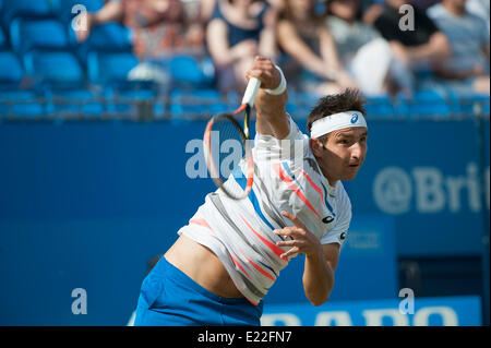 London, UK. 13th June, 2014. Queens Club Aegon Championships Quarterfinals. Credit:  Action Plus Sports Images/Alamy Live News Stock Photo
