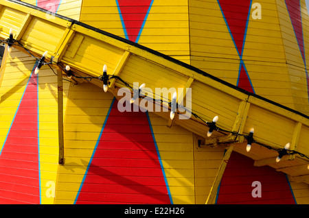 red yellow helter skelter diamonds Stock Photo