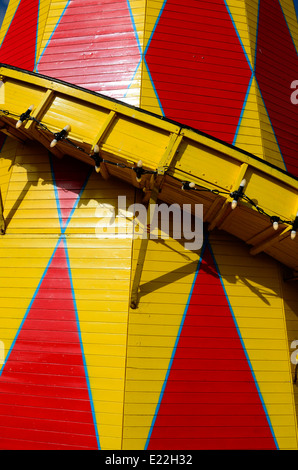 red yellow helter skelter diamonds Stock Photo