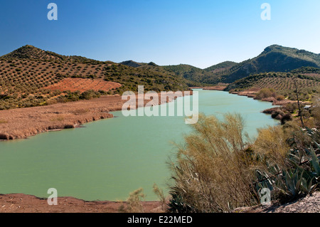 Malpasillo Reservoir Natural Area, The Tourist Route of the Bandits, Badolatosa, Seville province, Region of Andalusia, Spain, Europe Stock Photo