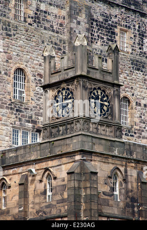 Clock tower of Her Majesty's Prison Lancaster Castle, Castle Park Lancashire England UK Stock Photo