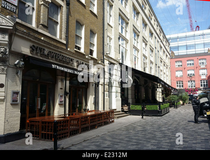 Heddon Street is a popular food quarter in the West End of London Stock Photo