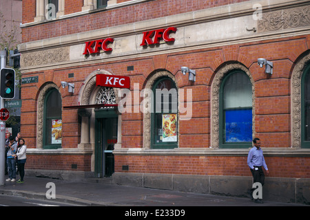 KFC fast food restaurant in george street,Sydney,Australia Stock Photo