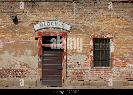 Former Gestapo Prison in the Nazi concentration camp Theresienstadt in what is now Terezin, Czech Republic. Stock Photo