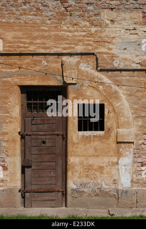 Female block of the former Gestapo Prison in the Nazi concentration camp Theresienstadt in what is now Terezin, Czech Republic. Stock Photo