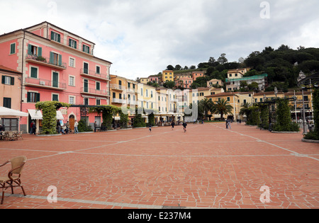 The streets near Port in Porto Azzurro on Elba Island, Italy Stock Photo