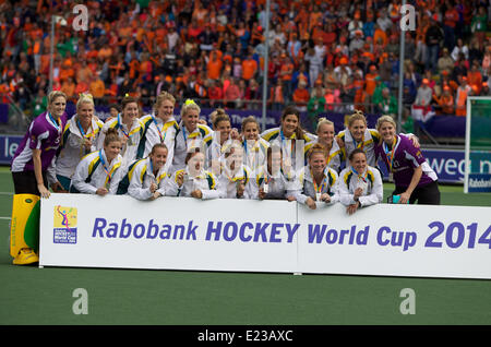 The Hague, Holland. 14th June, 2014. Rabobank Field Hockey World Cup finals for womens, Holland versus Australia. Credit:  Action Plus Sports/Alamy Live News Stock Photo