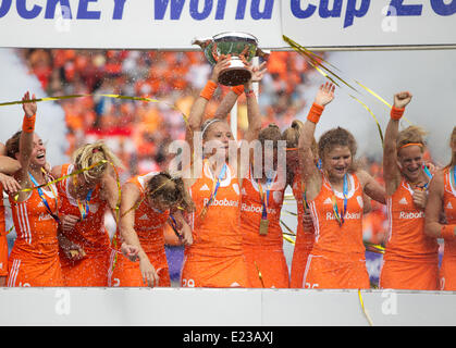 The Hague, Holland. 14th June, 2014. Jacky Shcoenaker Rabobank Field Hockey World Cup finals for womens, Holland versus Australia. Credit:  Action Plus Sports/Alamy Live News Stock Photo