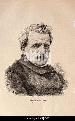 Giuseppe Mazzini From the Book of Jessie W. Mario of Life of Mazzini.  Maurizio Quadrio Stock Photo