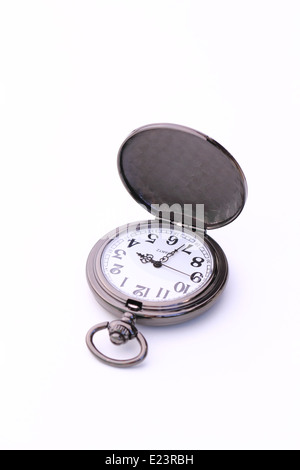 Pocket watch isolated on white background Stock Photo