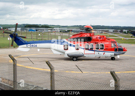 CHC Operated Eurocopter EC225LP Super Puma Helicopter Stock Photo